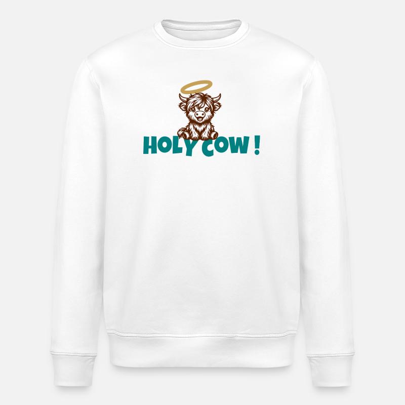 Dessin animé Holy Cow Halo - Sweat bio ROLLER Stanley/Stella Unisexe - blanc
