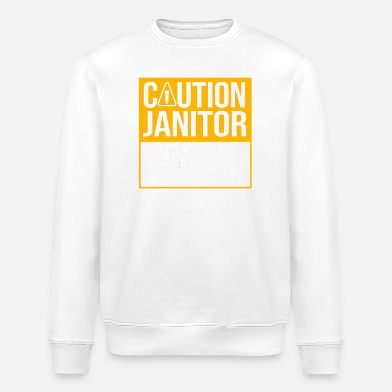 caretaker - Stanley/Stella ROLLER Unisex Organic Sweatshirt - white