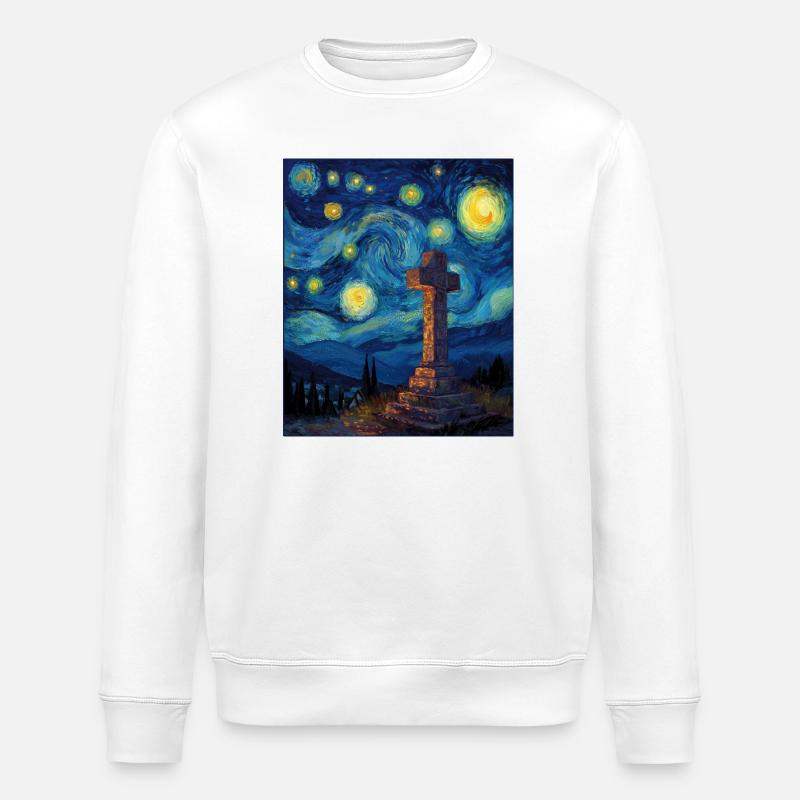 Kreuz - Stanley/Stella Unisex Bio-Sweatshirt ROLLER - Weiß