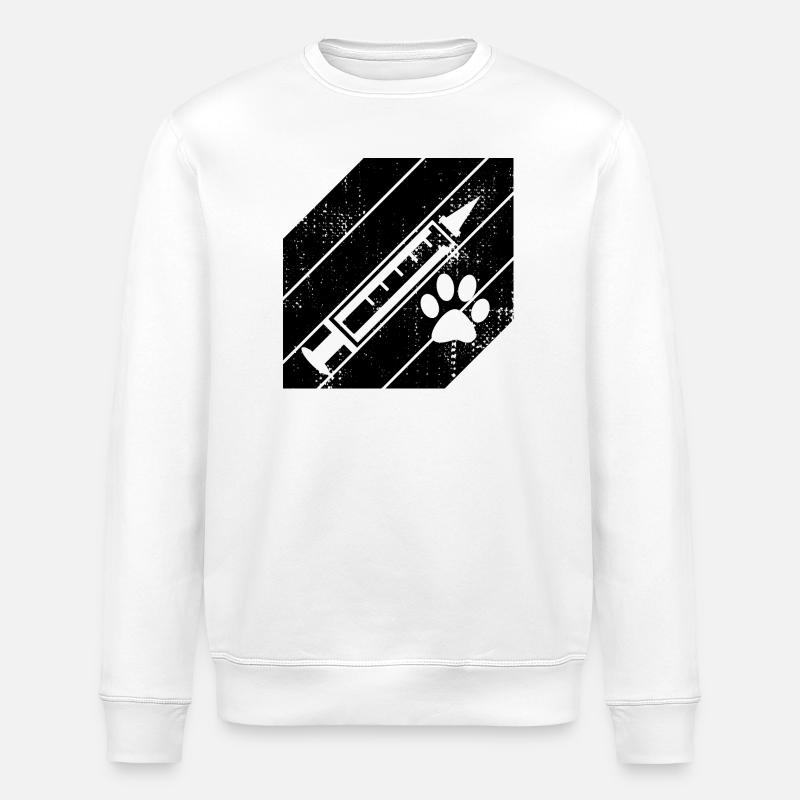 Syringe - Stanley/Stella ROLLER Unisex Organic Sweatshirt - white