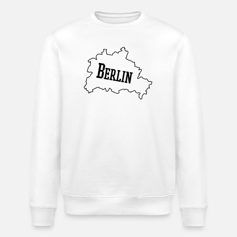 Berlin - Stanley/Stella ROLLER Unisex Organic Sweatshirt - white