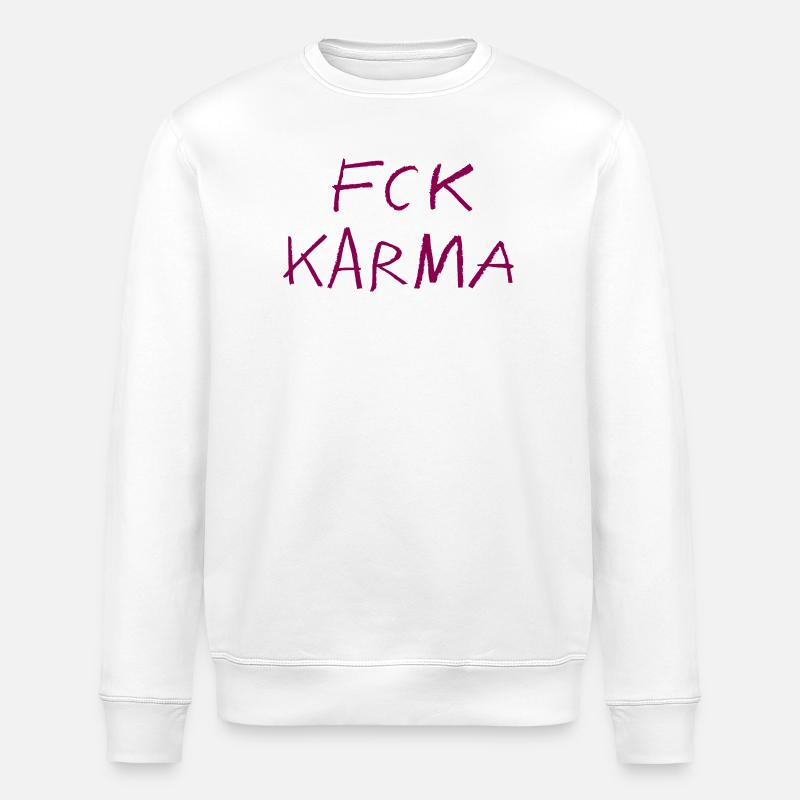 karma pink - Stanley/Stella Unisex Bio-Sweatshirt ROLLER - Weiß