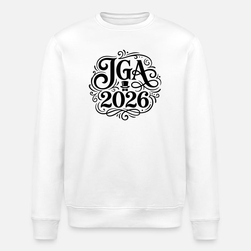 Jga 2026 Junggesellenabschied - Stanley/Stella Unisex Bio-Sweatshirt ROLLER - Weiß