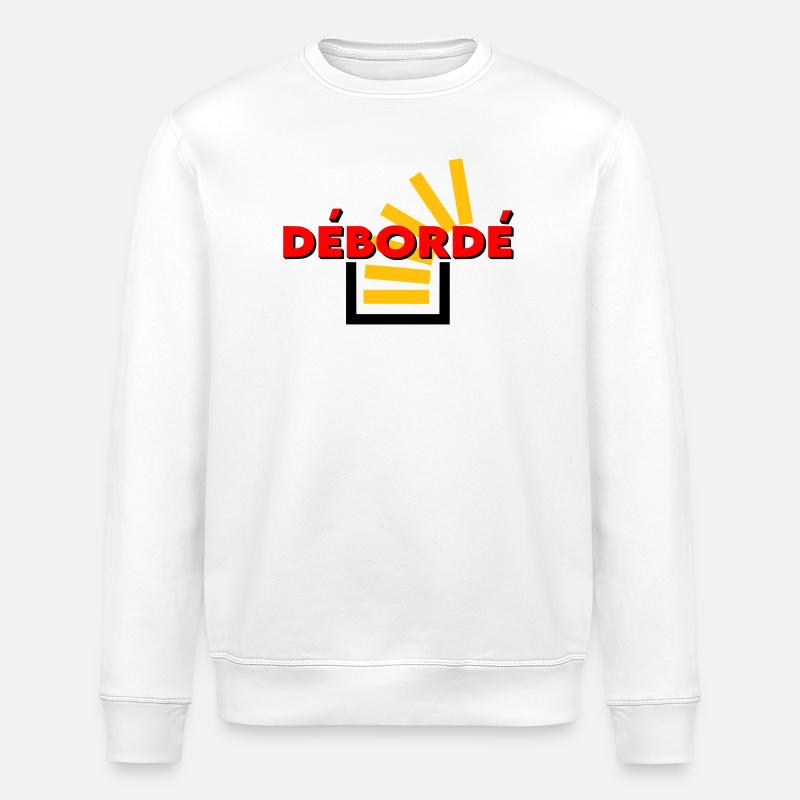 Débordé - Sweat bio ROLLER Stanley/Stella Unisexe - blanc