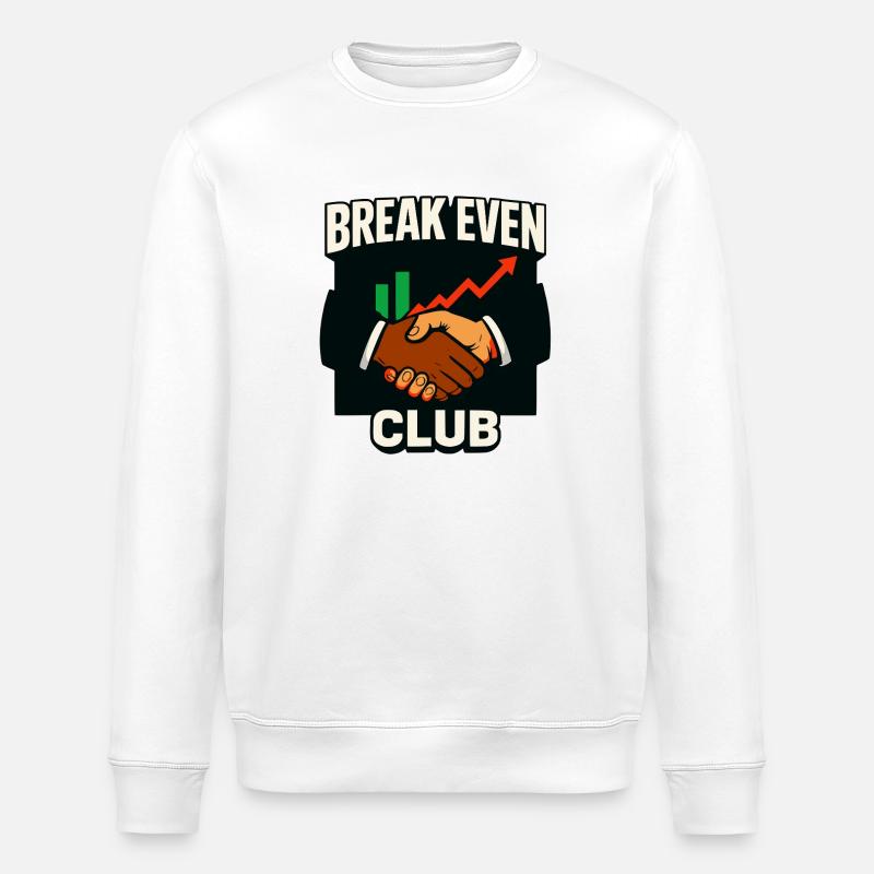 Break Even Club Wachstumspartner - Stanley/Stella Unisex Bio-Sweatshirt ROLLER - Weiß