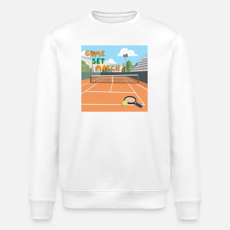 Game Set Match - Sweat bio ROLLER Stanley/Stella Unisexe - blanc