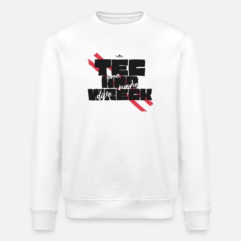 Tec & Wreck Scuba Diving Technischer Taucher - Stanley/Stella Unisex Bio-Sweatshirt ROLLER - Weiß