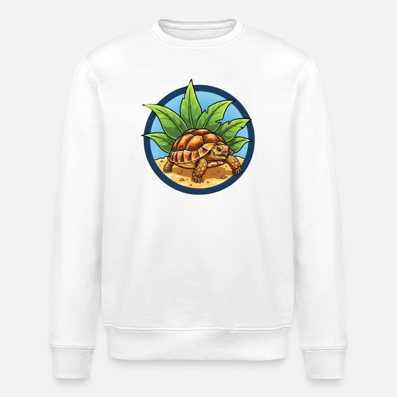 Egyptian tortoise - Stanley/Stella ROLLER Unisex Organic Sweatshirt - white