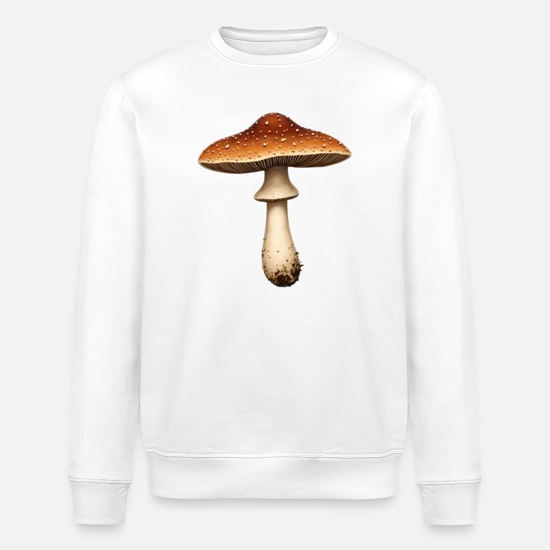 champignon - Sweat bio ROLLER Stanley/Stella Unisexe - blanc