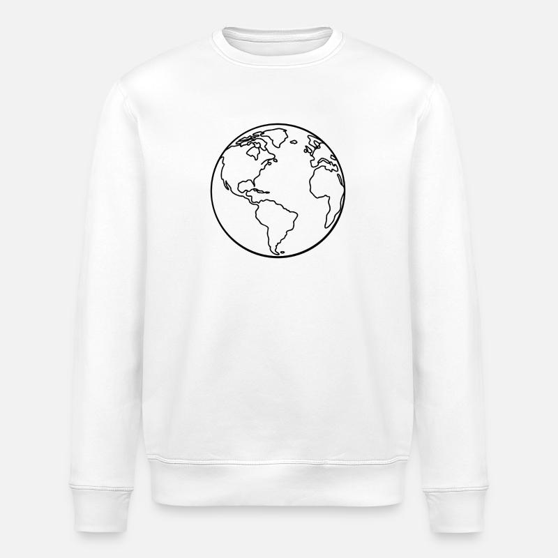 Sommet de la Terre - Sweat bio ROLLER Stanley/Stella Unisexe - blanc