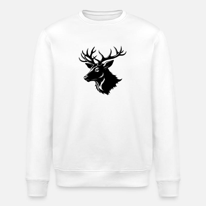 Elchkopfform - Stanley/Stella Unisex Bio-Sweatshirt ROLLER - Weiß