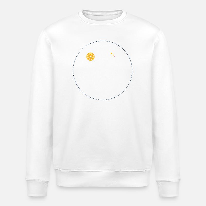 Citrus Orbit Print - Sweat bio ROLLER Stanley/Stella Unisexe - blanc