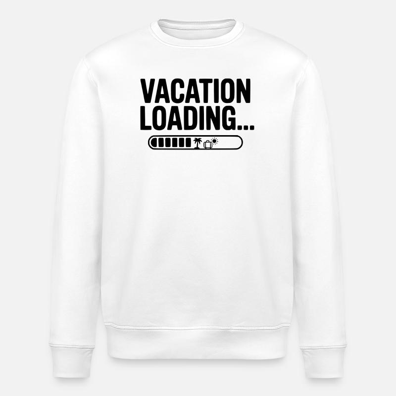 Chargement de vacances... - Sweat bio ROLLER Stanley/Stella Unisexe - blanc