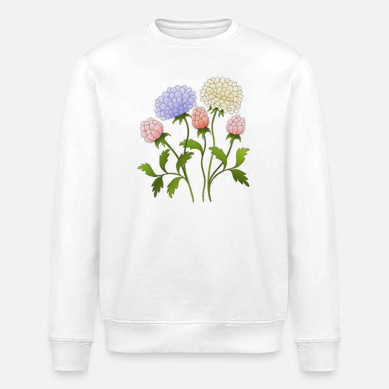 Fleur - Sweat bio ROLLER Stanley/Stella Unisexe - blanc