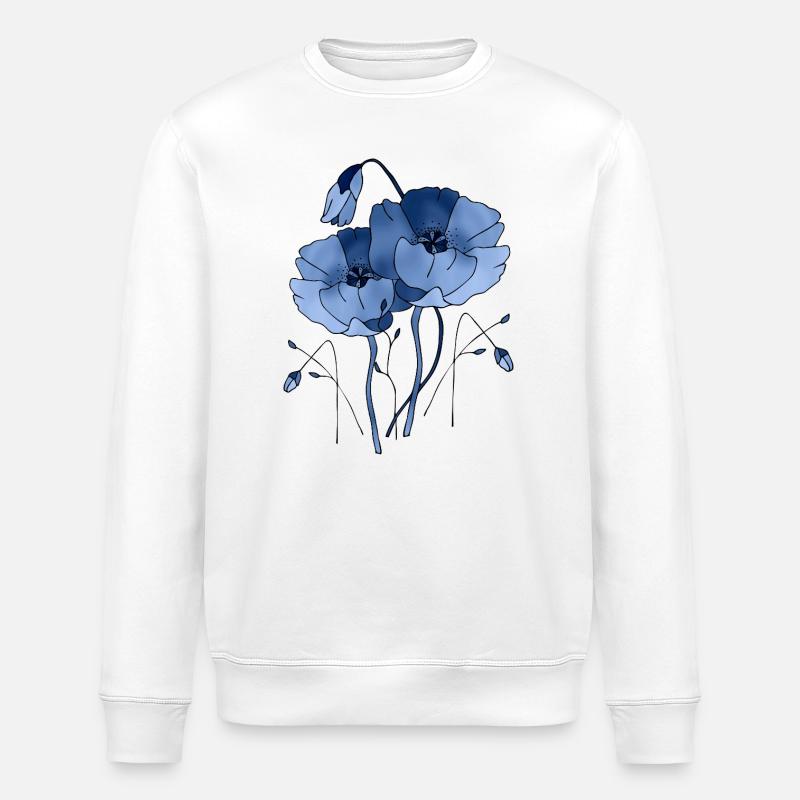 Fleur - Sweat bio ROLLER Stanley/Stella Unisexe - blanc