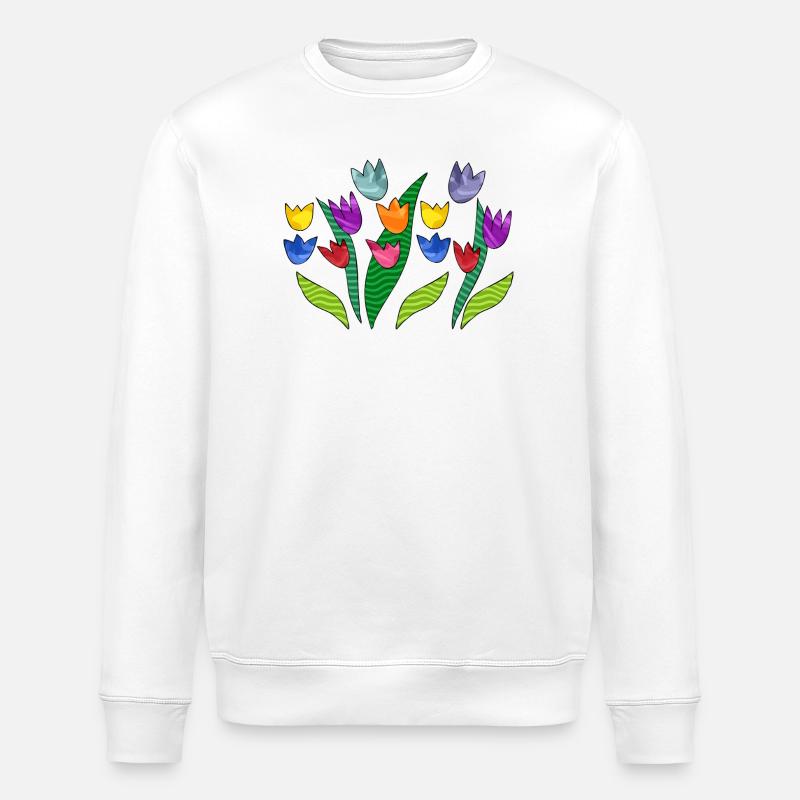 Fleur - Sweat bio ROLLER Stanley/Stella Unisexe - blanc