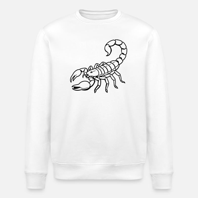 Signe du Scorpion - Sweat bio ROLLER Stanley/Stella Unisexe - blanc