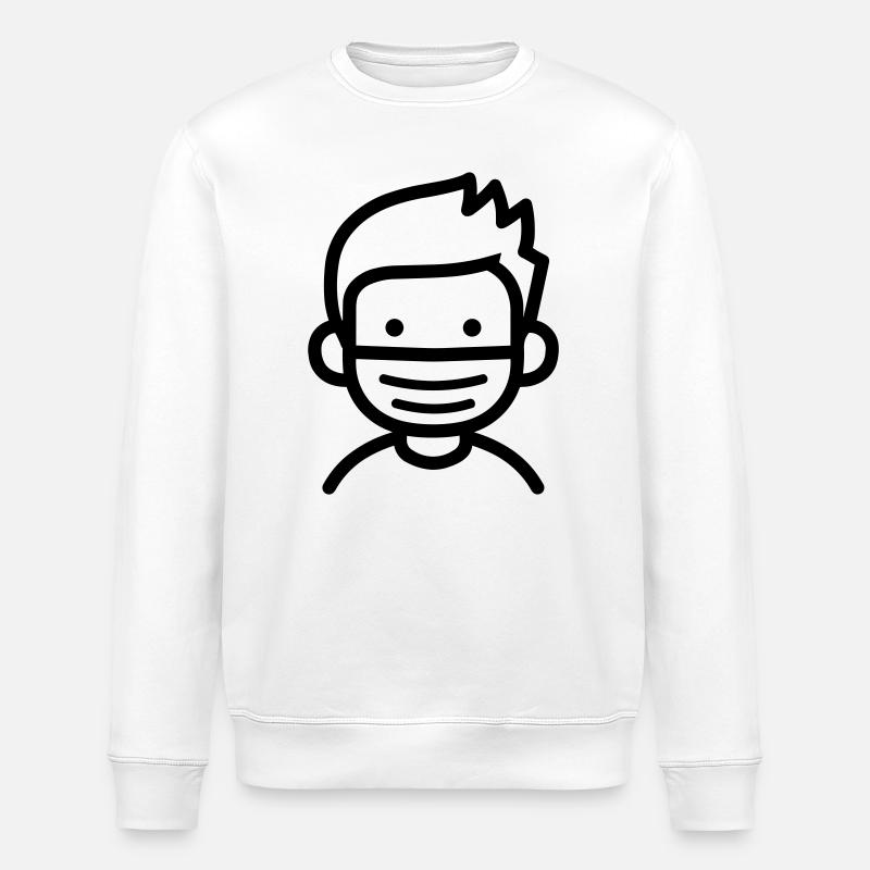 Maske - Stanley/Stella Unisex Bio-Sweatshirt ROLLER - Weiß