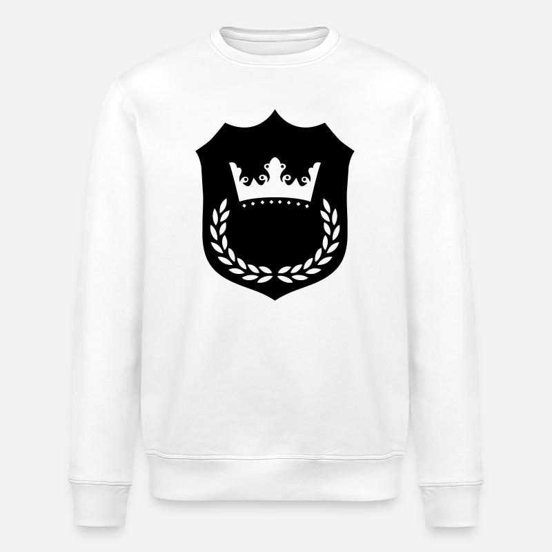 krone_wappen_001 - Stanley/Stella Unisex Bio-Sweatshirt ROLLER - Weiß