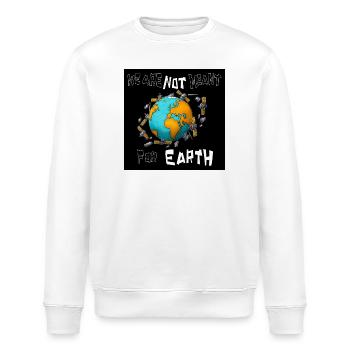 Nicht für die Erde bestimmt - Stanley/Stella Unisex Bio-Sweatshirt ROLLER - Weiß - Vorne - Nik (191cm)