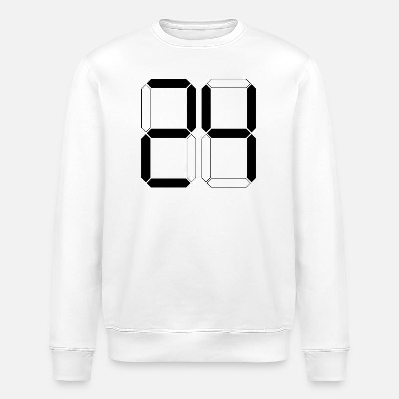 NUMBER 24 Twenty-Four Gift Digital - Stanley/Stella ROLLER Unisex Organic Sweatshirt - white