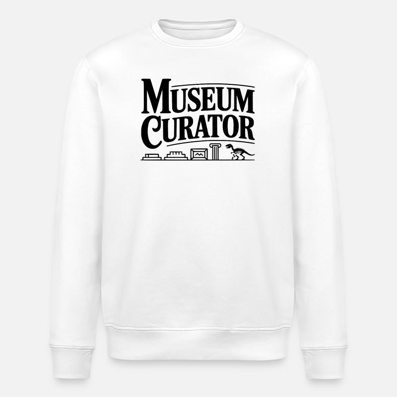 Museumskurator - Stanley/Stella Unisex Bio-Sweatshirt ROLLER - Weiß
