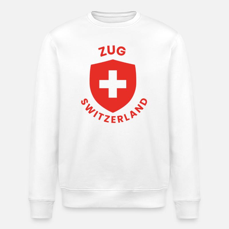 Zugschweiz-Wappen - Stanley/Stella Unisex Bio-Sweatshirt ROLLER - Weiß