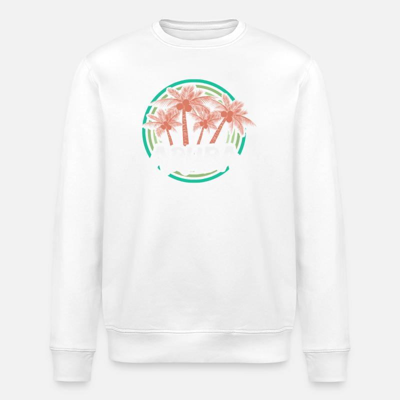 Geschenk für Aruba - Stanley/Stella Unisex Bio-Sweatshirt ROLLER - Weiß