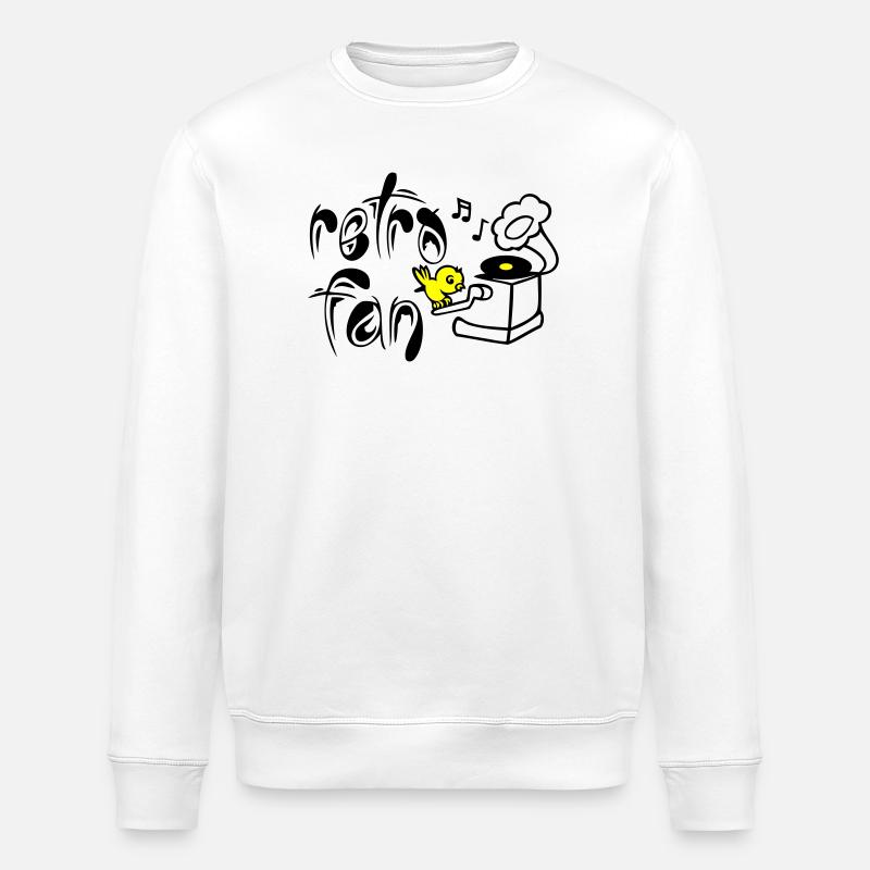 Retro Fan - Sweat bio ROLLER Stanley/Stella Unisexe - blanc