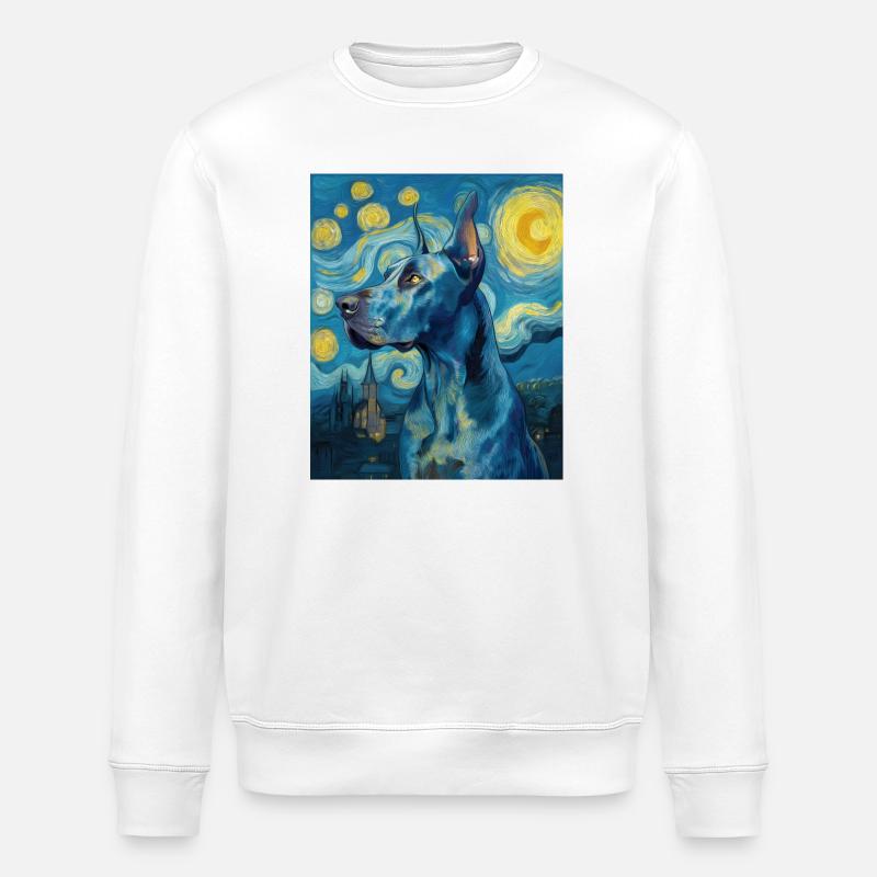 Great Dane - Stanley/Stella ROLLER Unisex Organic Sweatshirt - white