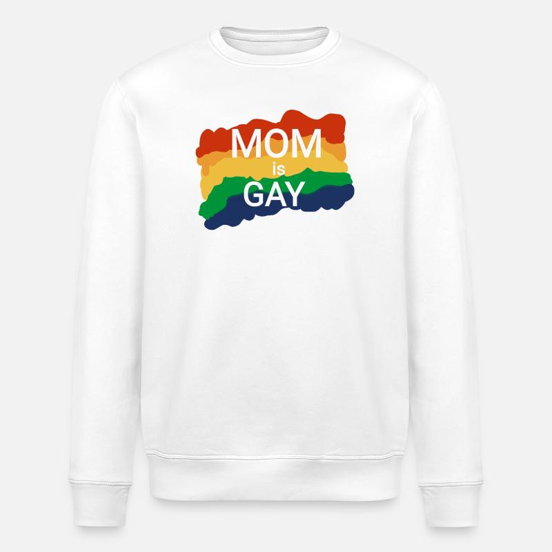 Lesbisch Mutter zum Mutterwürdigkeiten  - Stanley/Stella Unisex Bio-Sweatshirt ROLLER - Weiß