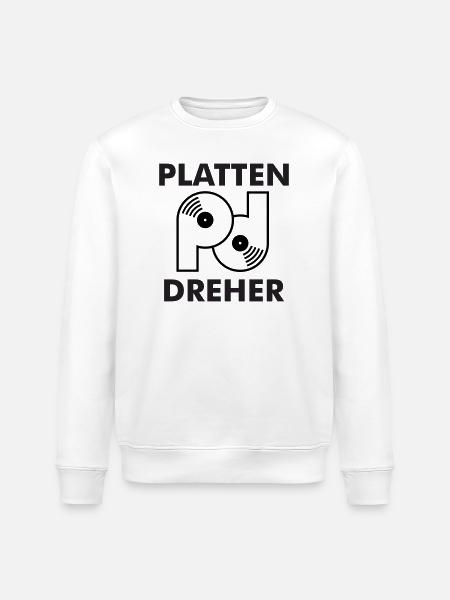 Plate turner logo with lettering - Stanley/Stella ROLLER Unisex Organic Sweatshirt - white
