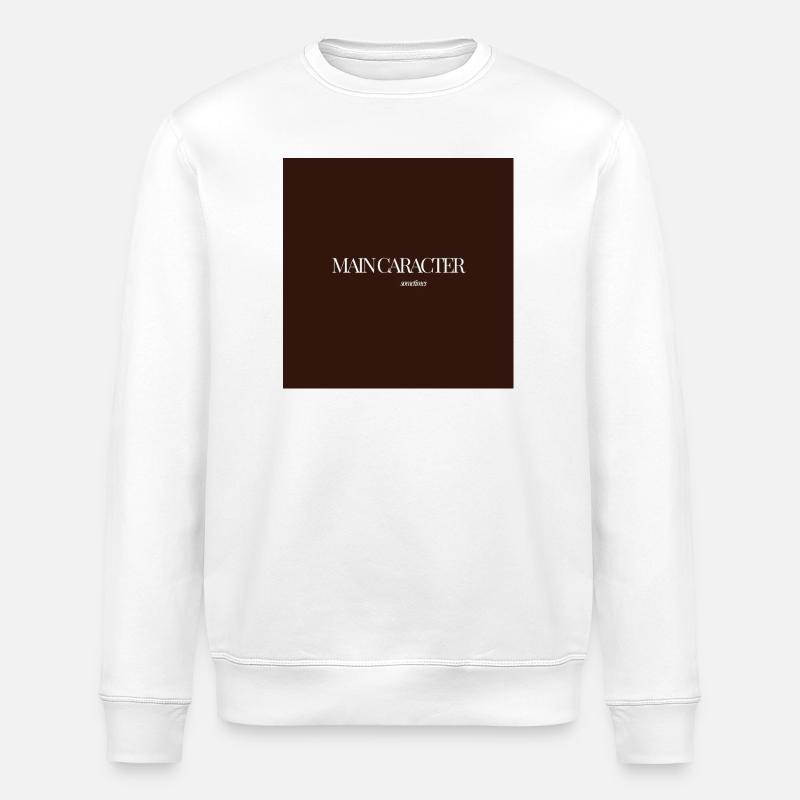"CARACTER SOMETIMES" Grafik-T-Design - Stanley/Stella Unisex Bio-Sweatshirt ROLLER - Weiß
