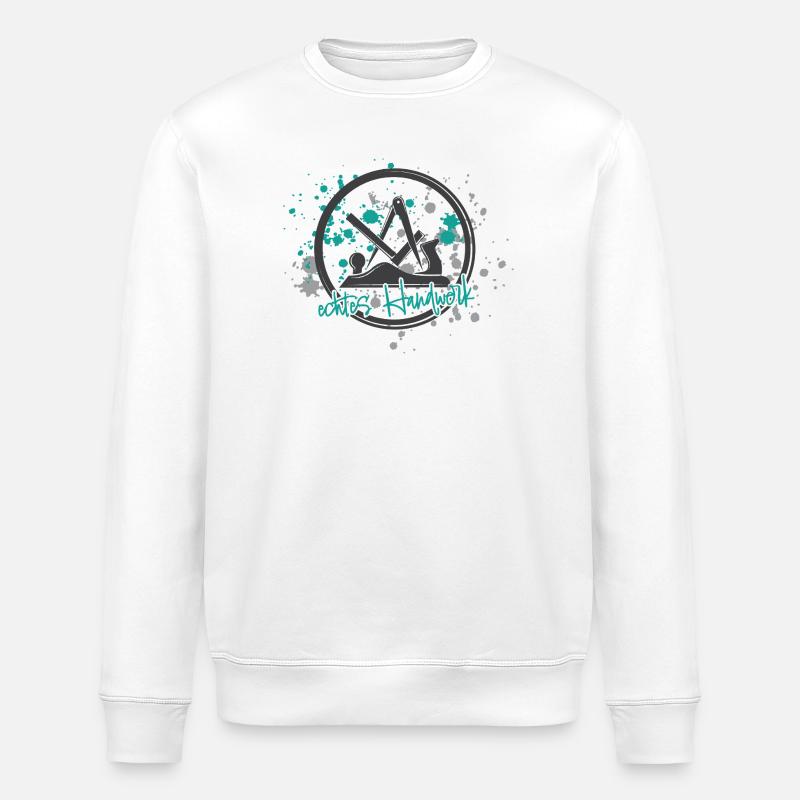 Schreiner Stolz grey-mint-small - Stanley/Stella ROLLER Unisex Organic Sweatshirt - white