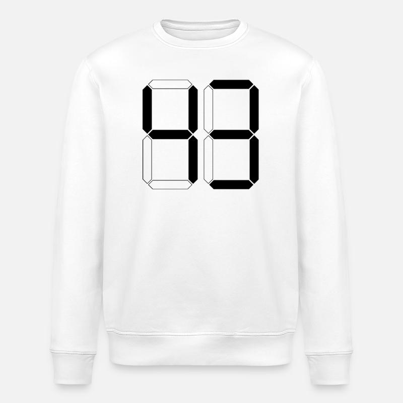NUMMER 43 Dreiundvierzig Geschenk Digital - Stanley/Stella Unisex Bio-Sweatshirt ROLLER - Weiß