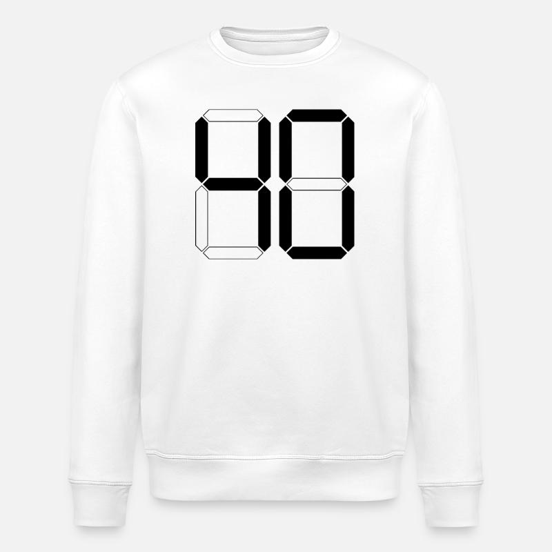 NUMÉRO 40 Quarante Cadeaux d’anniversaire numériques - Sweat bio ROLLER Stanley/Stella Unisexe - blanc