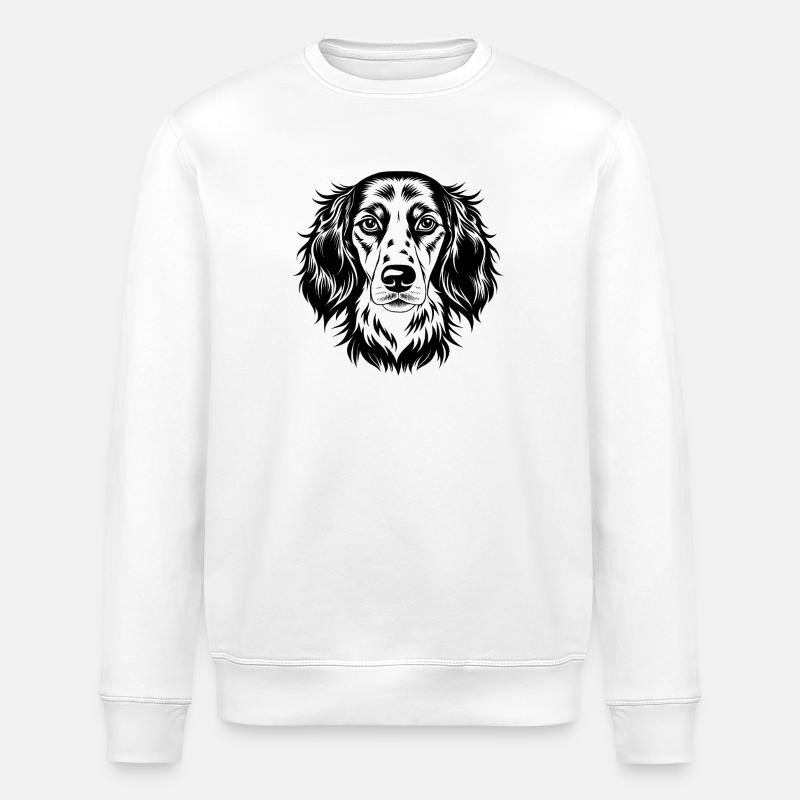Setter anglais - Sweat bio ROLLER Stanley/Stella Unisexe - blanc