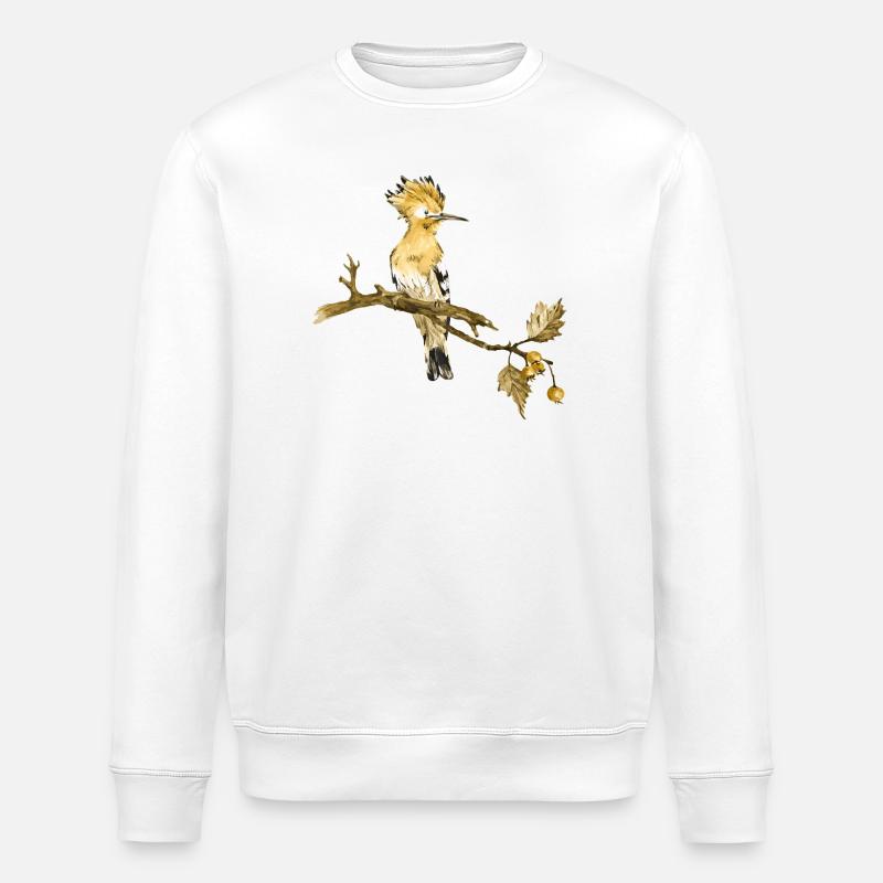 Bunter Vogel - Stanley/Stella Unisex Bio-Sweatshirt ROLLER - Weiß