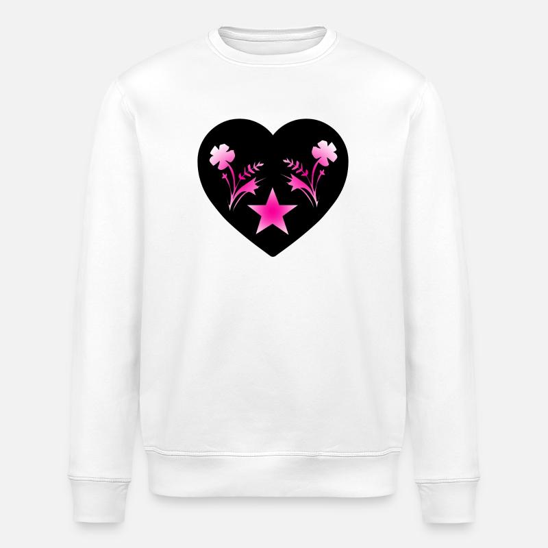 Fleur - Sweat bio ROLLER Stanley/Stella Unisexe - blanc
