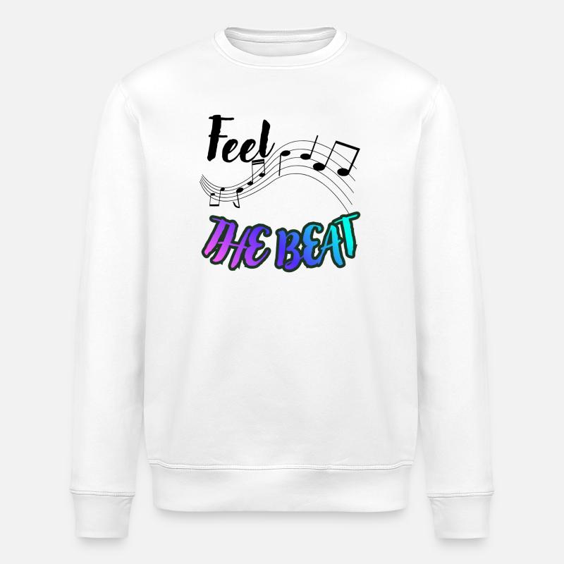Ressentez le rythme - Sweat bio ROLLER Stanley/Stella Unisexe - blanc