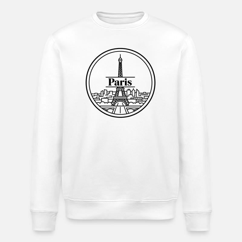 Paris - Sweat bio ROLLER Stanley/Stella Unisexe - blanc