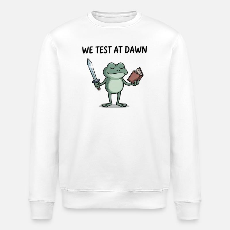Le Chevalier Grenouille à l’Aube - Sweat bio ROLLER Stanley/Stella Unisexe - blanc