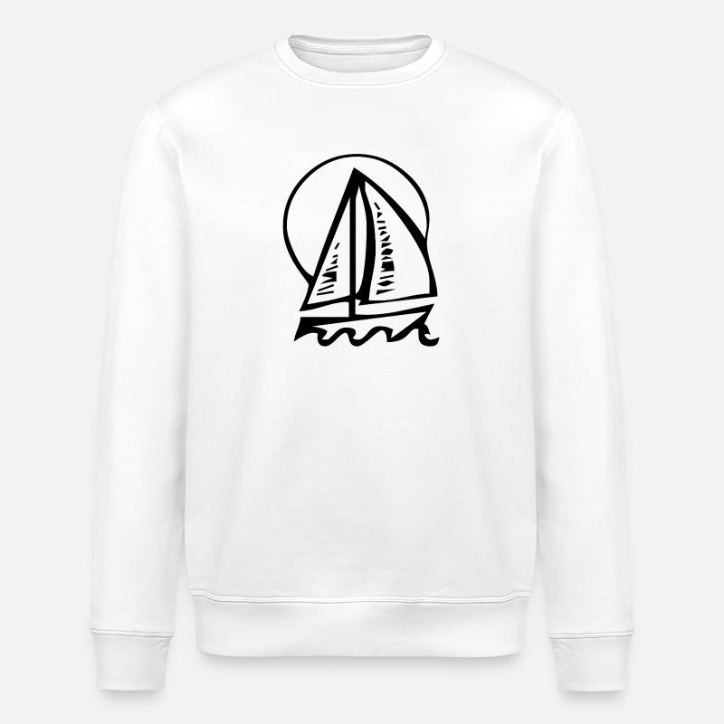 Segeln - Stanley/Stella Unisex Bio-Sweatshirt ROLLER - Weiß