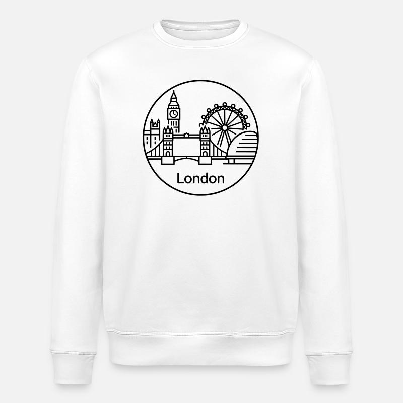 London - Stanley/Stella ROLLER Unisex Organic Sweatshirt - white
