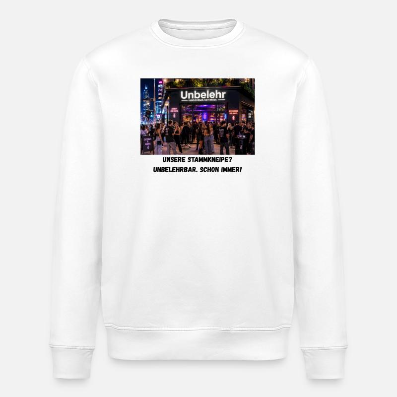 Unbelehr-Bar - Stanley/Stella Unisex Bio-Sweatshirt ROLLER - Weiß