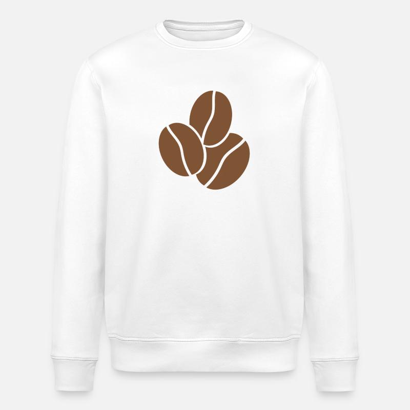 Kaffeebohnen - Stanley/Stella Unisex Bio-Sweatshirt ROLLER - Weiß