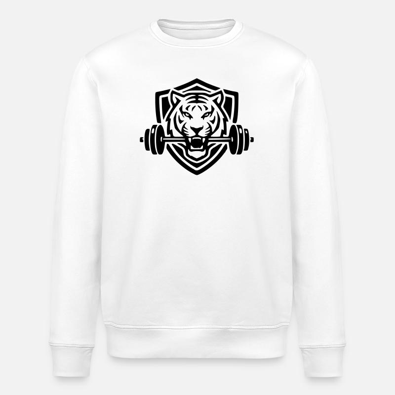 Tigre - Sweat bio ROLLER Stanley/Stella Unisexe - blanc