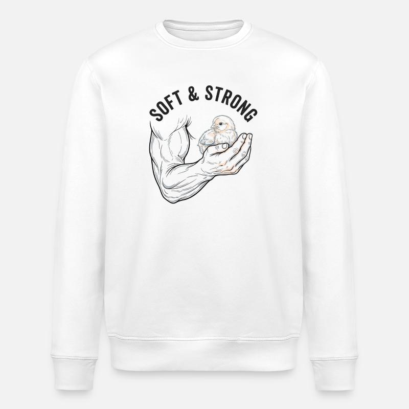 Stark und Sanft - Stanley/Stella Unisex Bio-Sweatshirt ROLLER - Weiß