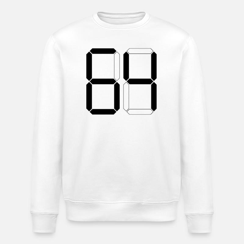 NUMBER 64 Sixty-Four Gift Digital - Stanley/Stella ROLLER Unisex Organic Sweatshirt - white