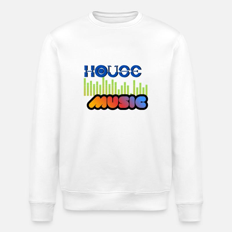 House-Musik - Stanley/Stella Unisex Bio-Sweatshirt ROLLER - Weiß